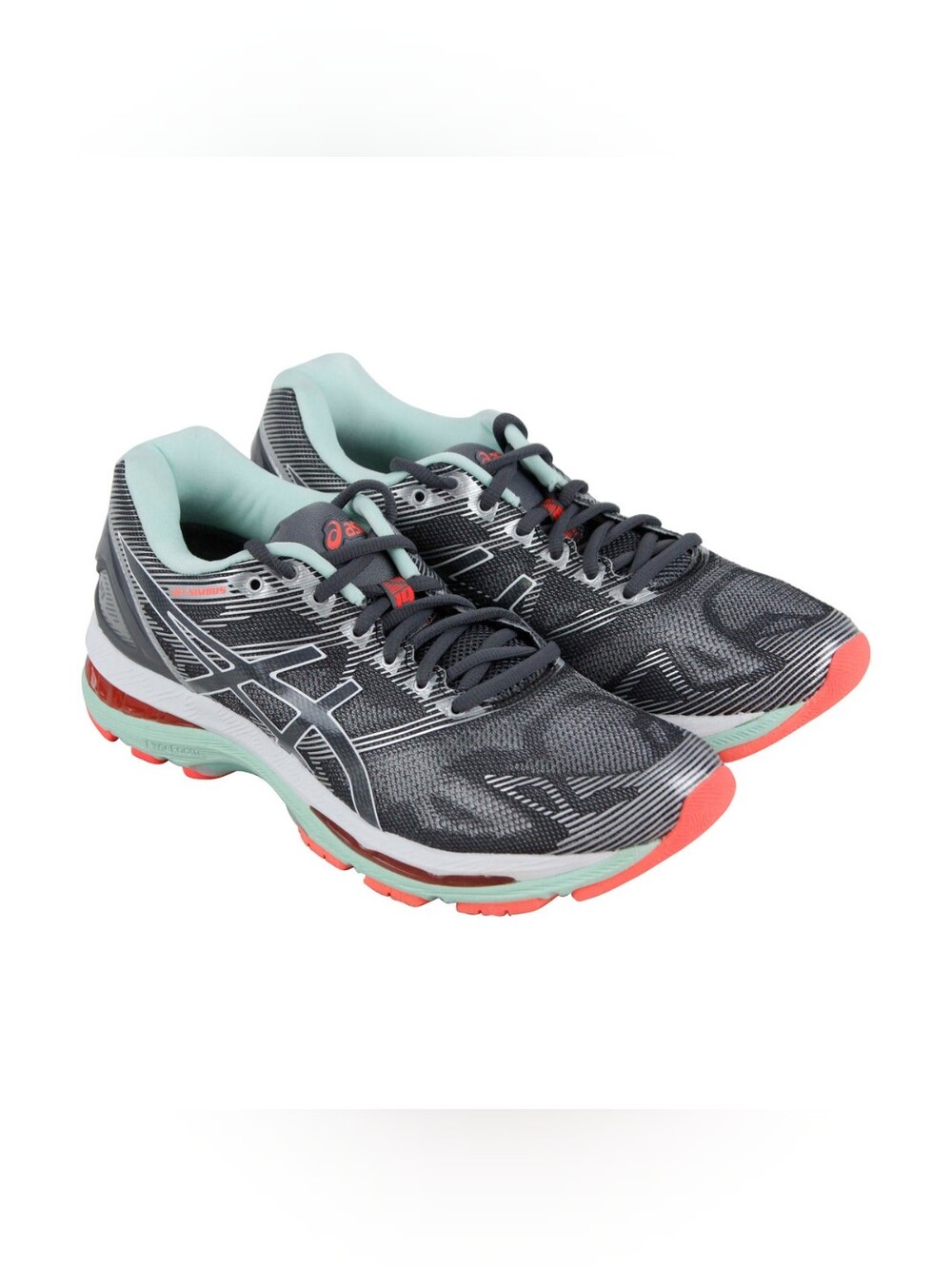 Asics Gel Nimbus 19 T751N-9701 Womens Gray Mesh Low Top Athletic Running Shoes